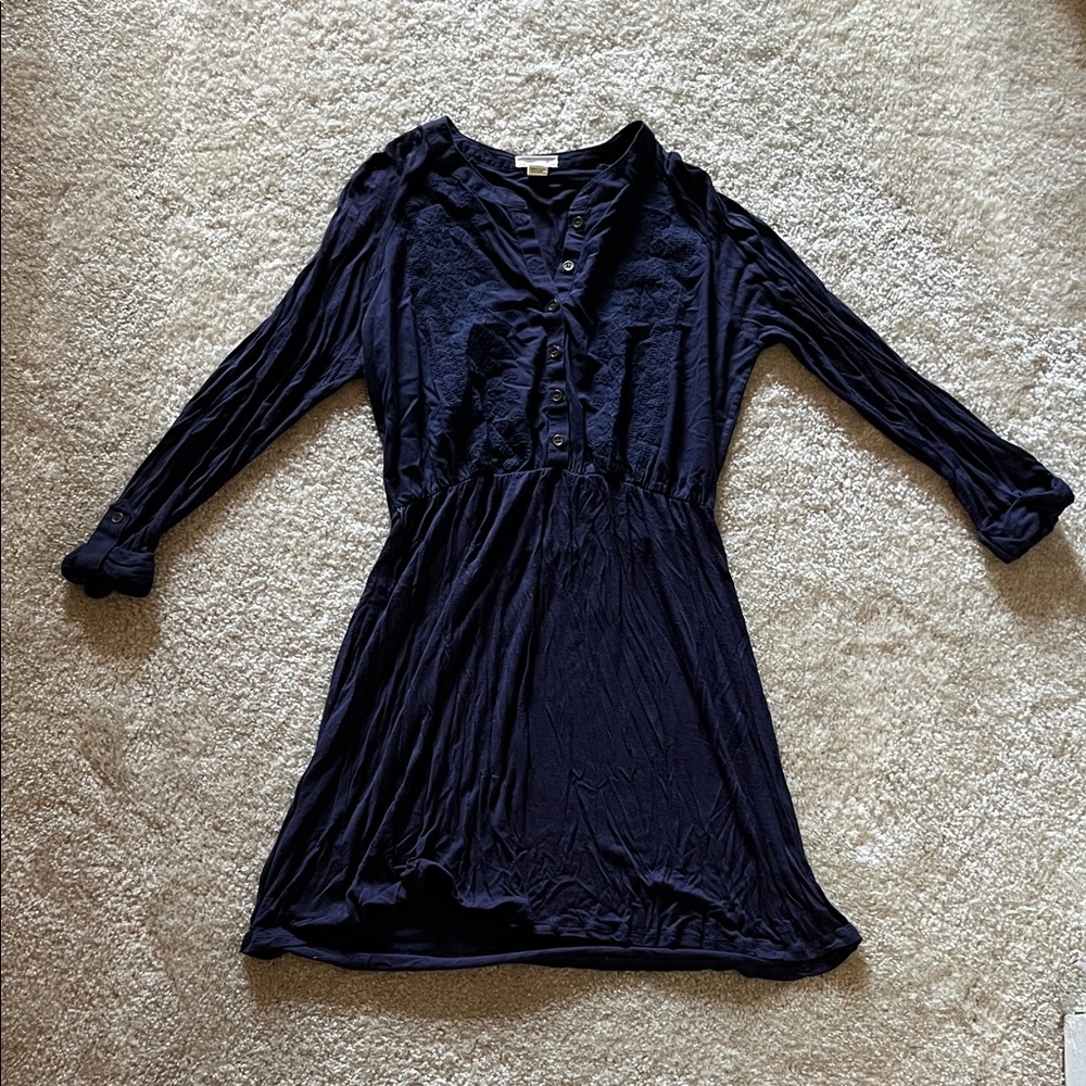 Casual Navy Blue Women's Dress